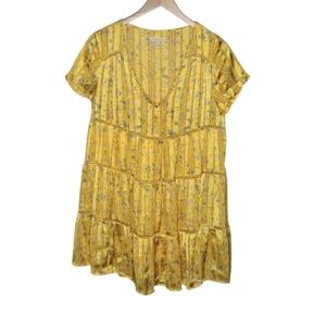 Urban Outfitters Pippa Chiffon Tiered Mini Dress